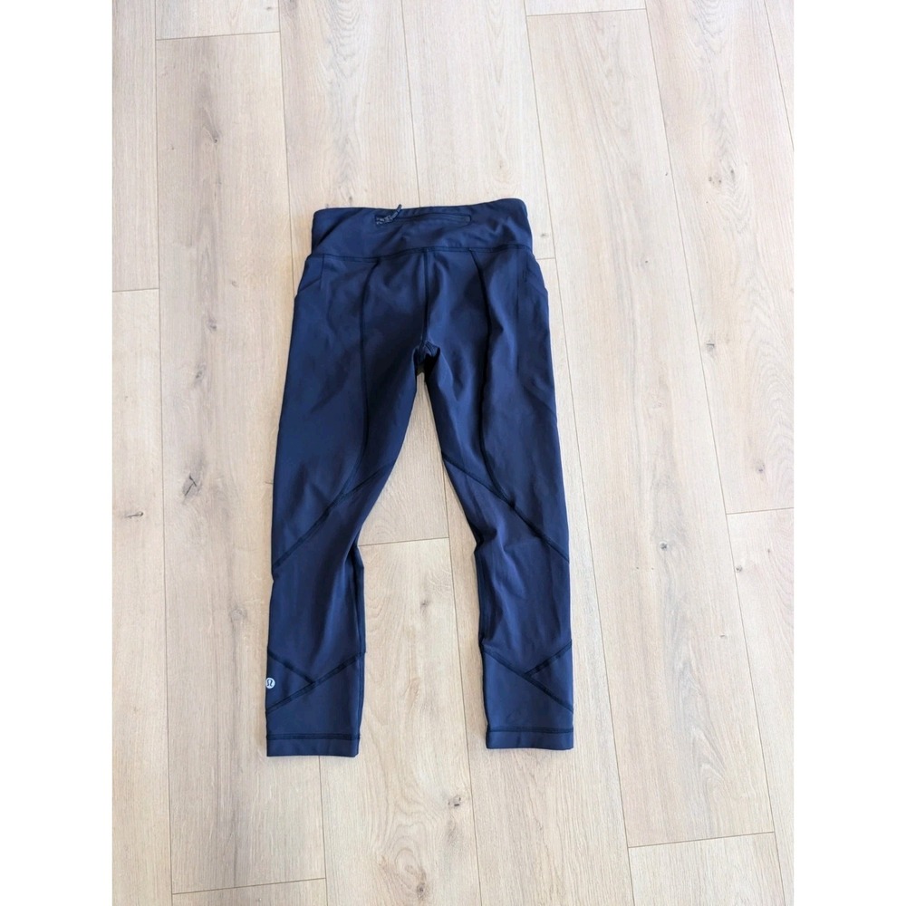 LULULEMON Pace Rival Crop Leggings 22" in Midnight Navy W6F41S Women's 4